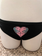 Pink & black heart goth swimsuit bikini