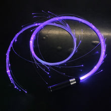Light up festival LED fiber optic whip