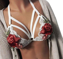 Fairy Floral Lace Harness Bra Top