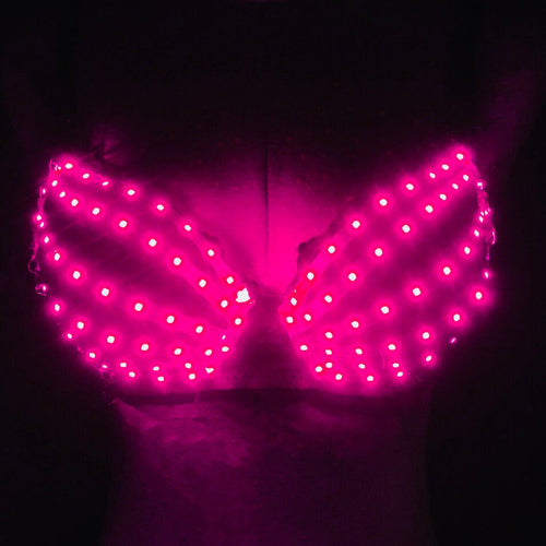 Pink LED light up bra