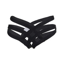 Black Stretch Harness Bottoms Cage Briefs