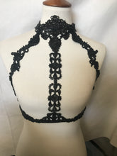 Masquerade 3D Handmade latex black rubber body harness