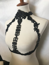 Masquerade 3D Handmade latex black rubber body harness