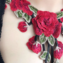Dripping Red Roses Floral Lace Harness Cage Bra Lingerie