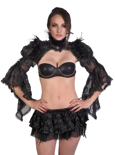 Gothic long sleeve shawl