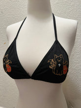 Black Cat gothic swimsuit bikini