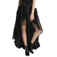 Steampunk High Low Ruffle Skirt