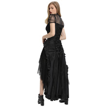 Steampunk High Low Ruffle Skirt