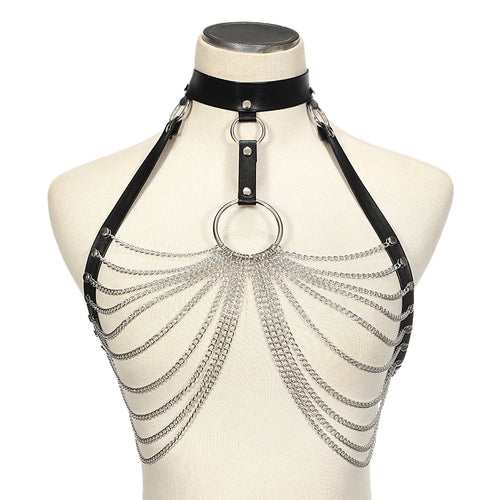 Draped Chain Harness Top