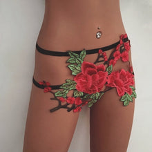 Fancy Red Floral Lace Panties Underwear Thong Lingerie Cage Briefs