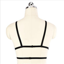 Noir Feather Cage Harness Top