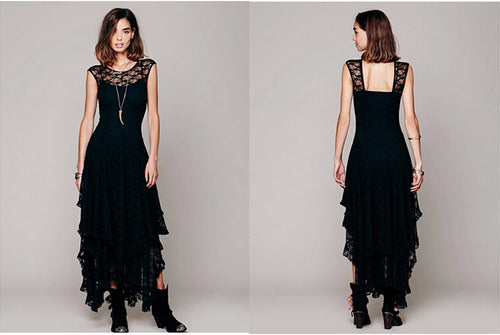 Gothic Long Lace Dress
