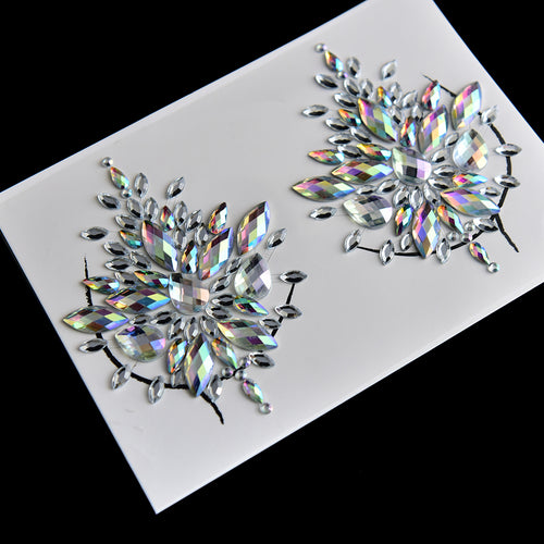Crystal Flower Burst Pasties