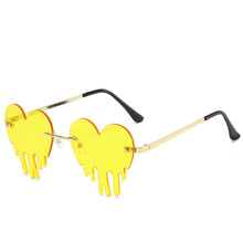 Dripping heart sunglasses