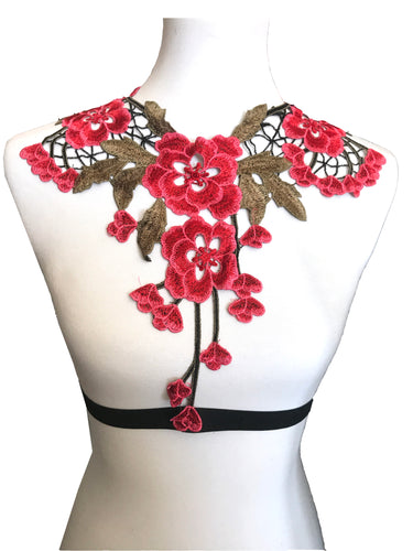 Pink Floral Harness Top