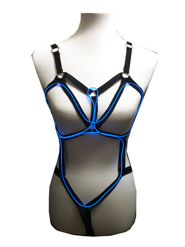 Light Up El Wire Full Body Harness