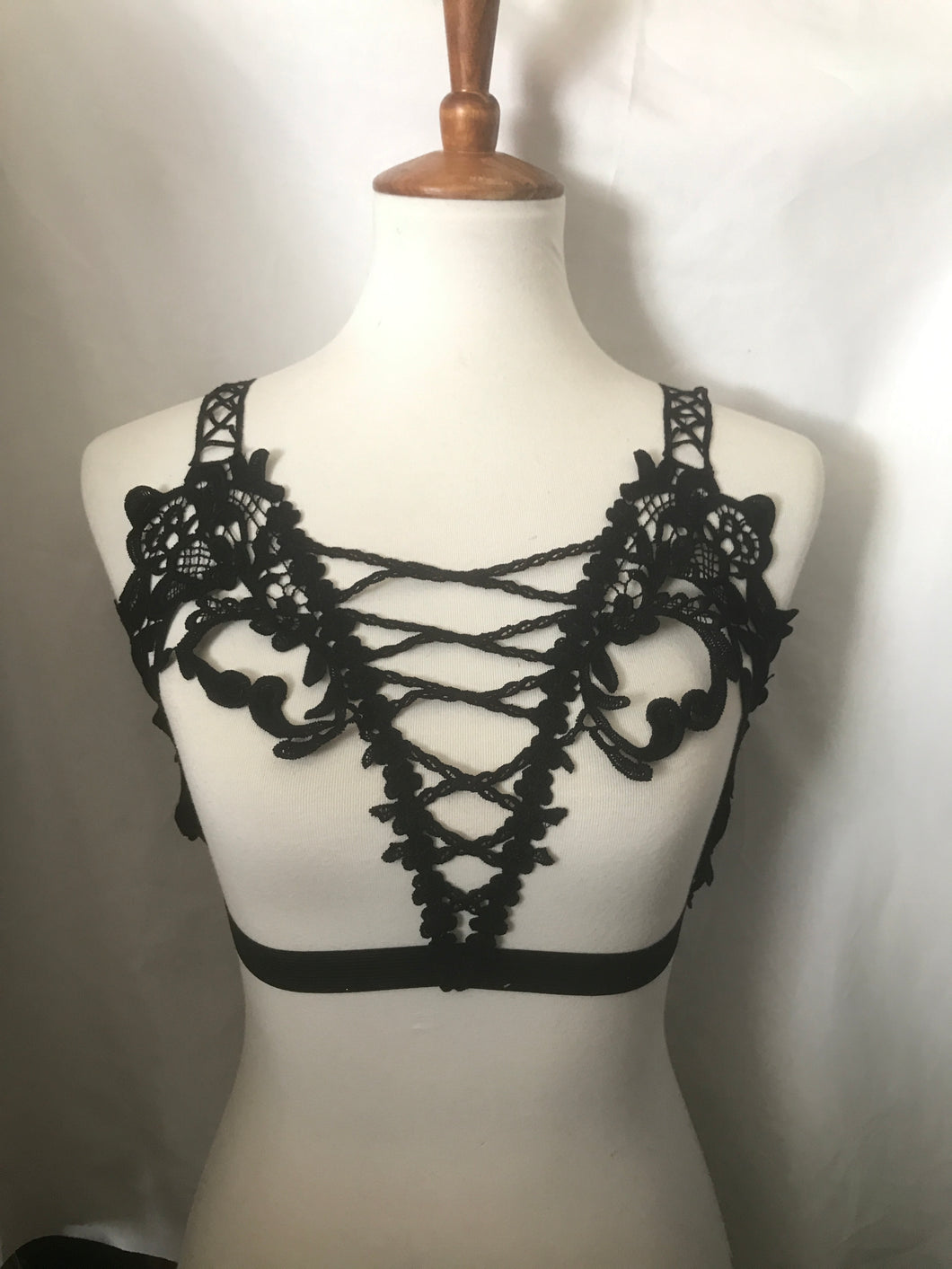 Victorian Style Corset Cage Harness Top