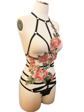 Pink Rose Garden Floral Full Body Harness