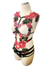 Deluxe Multicolor Floral Full Body Harness