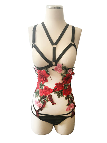 Dream Garden Full Body Multicolor Floral Body Harness