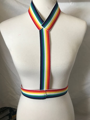 Rainbow Unisex LGBTQ Gay Pride Cage Harness Top