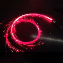 Light up festival LED fiber optic whip