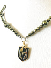 VGK Vegas Golden Knights gold beaded necklace