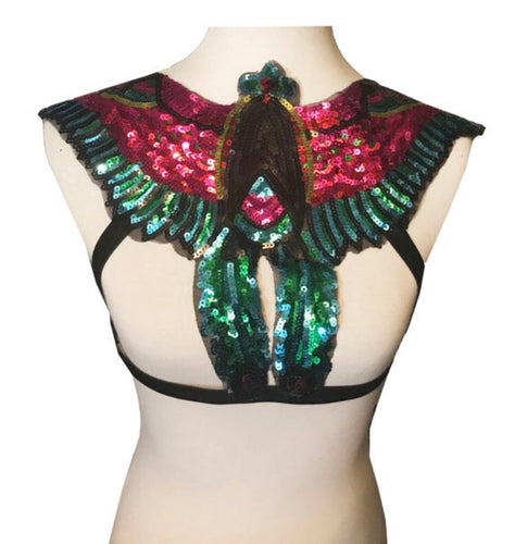 Egyptian bird sequin Harness