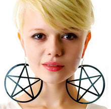 Large Pentagram Earrings