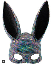 Rhinestone Bunny Ears Mask