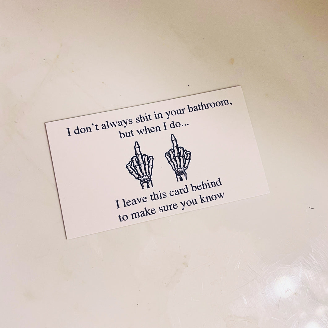 Shit business cards